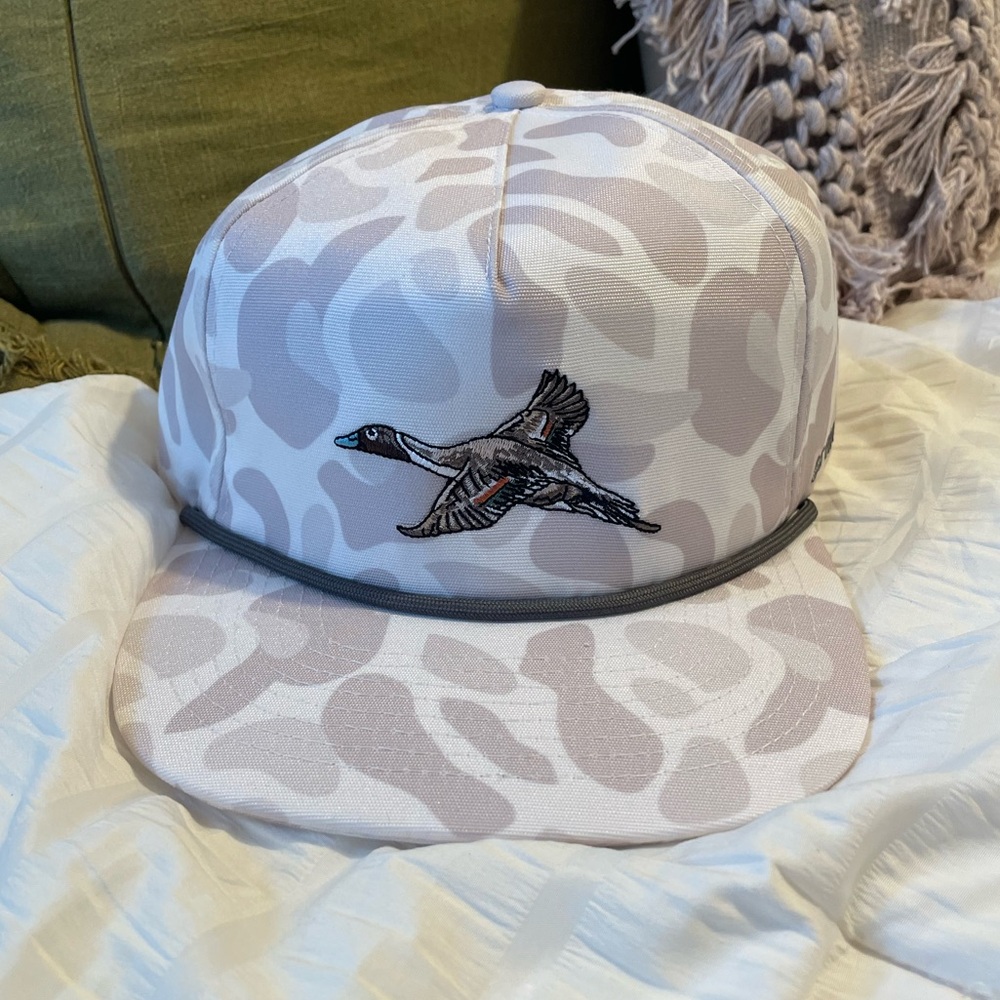 Southern String Hat Company White Camo Duck Rope Hat